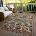 thumbnail image 6 of Addison Rugs Chantille Indoor/Outdoor Transitional Global Paprika Washable Rectangle Rug, 8' x 10', 6 of 6