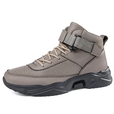 

Men‘s High Top Running Shoes Breathable Cushioned Outdoor Shoes
