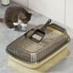 thumbnail image 4 of Hogar y cocina, organizadores y almacenamiento para baño, caja de arena semicerrada con barra alta y diseño a prueba de salpicaduras para gatos y pala para gatos, adecuada para gatos domésticos, cajas, 4 of 6