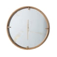 thumbnail image 1 of HomeRoots 401313 Horloge Murale Ronde Moderne Minimaliste 20 Po. Or & Miroir, 1 of 1