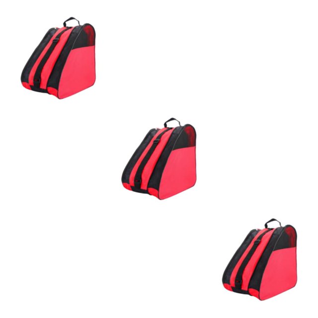 Greeniant Patinaje sobre patines en línea ventilados de gran capacidad, bolsas frescas sin olores, bolsa duradera para patinadores, bolsa roja Type1 NO1