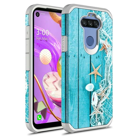 LG K31 Case, LG Tribute Monarch/Aristo 5 Plus/Aristo 5/Phoenix 5/Fortune 3/Risio 4 Case, Rosebono Slim Hybrid Graphic Fashion Case for LG K31 (Starfish)