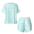 thumbnail image 5 of Lsque Blue Bright Women's Short-Sleeved Pajama Set - 2 Piece Soft and Lightweight Sleepwear Set-X-Large, 5 of 9