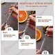 thumbnail image 4 of 2pcs Removable Stainless Steel Straw Filter Spoon With 2 Cleaning Brush, Reusable Metal Straw Spoon Cocktail Stirrer For Drinking Tea, Ice Coffee, 4 of 4