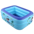 thumbnail image 2 of Rewera 125x95x48cm 3‑Circle Portable Home Garden Courtyard Inflatable Swimming Pool for Children Kid, 2 of 8
