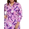 thumbnail image 4 of Vestido sublimado Roman Fashion Tallas Extras 4307 Lila mosaico lila 38, 4 of 6