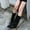 Black, variant on Bnwani Women Boots Footwear Fashion Toe Square Wedge Knee-High Casual Knight Boot Black Size 5.5