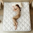 thumbnail image 5 of BEDLORE Memory Foam Mattress Topper Queen, 2" Gel Memory Foam plus 2" Fluffy Pillow Top Pad for Back Pain, Breathable and Supportive, 5 of 10