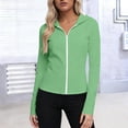 thumbnail image 2 of Gamivast Womens UV Protection Shirts Slim Fit Breathable Lightweight Soft Long Sleeve Sun Shirt Crew Neck UPF 50 Long Sleeve Thumb Holes Running Wear, 2 of 7