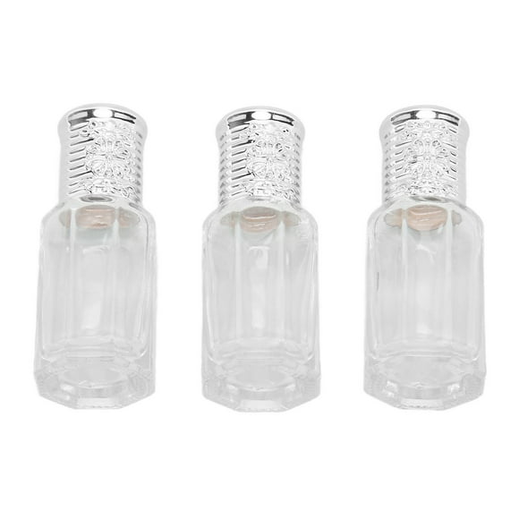 Refillable Perfume Mist Spray, Clear Glass Accessory Silver Cover Refillable Perfume Bottle For Colognes