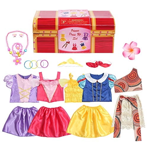BibiBlack Juego de disfraz de princesa para niñas, 22 piezas, juego de disfraces para niña BiBiblack BiBiblack