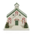 thumbnail image 1 of Spode â€“ Christmas Tree Christmas Village School House-LED-5 Inch x 5.5 Inch Light Up Figurine, 1 of 10
