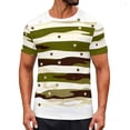thumbnail image 1 of Tops para hombre, blusas y camisas de cuello redondo y manga corta para hombre, blusas y camisas casuales deportivas con estampado de camuflaje divertido para hombre y mujer, blusas vintage de manga c, 1 of 8