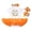 K, variant on ibiyuan Halloween Baby Girl Outfits Flying Sleeve Pumpkin Graphic Toddler Baby Girls Clothes Bow Tutu Skirt Romper Skirt Set Headband Halloween Dresses for Girls
