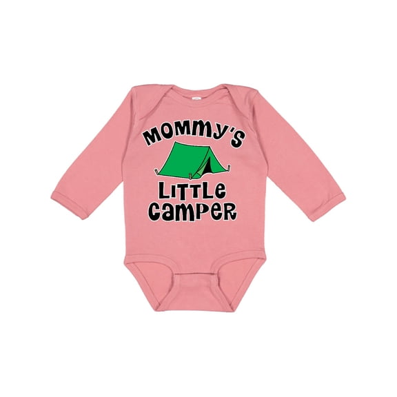 Inktastic Camping Mommy Little Camper Boys or Girls Long Sleeve Baby Bodysuit