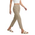 thumbnail image 6 of Xdegoge Ankle Pants for Women High Waisted Straight Leg Tapered Trousers Side Pockets Stretchy Professional Business Casual Bottoms Office Work, 6 of 6