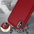 thumbnail image 5 of JTCASES for IPhone XR Case, Shockproof Anti-drop PC Frame Anti-slip Strip Silicone Back Shell Rugged Anti-scratch for IPhone XR (6.1" 2018) - Red, 5 of 8