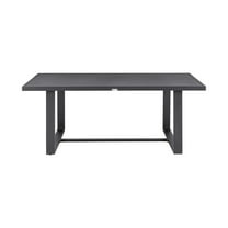 Menorca Outdoor Patio Dining Table in Aluminum