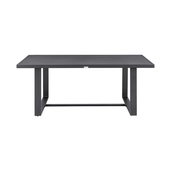 Menorca Outdoor Patio Dining Table in Aluminum