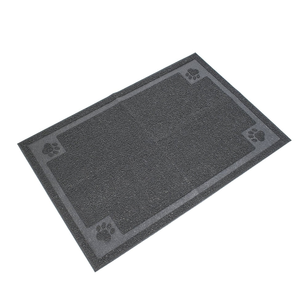 ALEKO Ultra Tidy Cat Litter Mat 35 x 23.5 Inches Gray