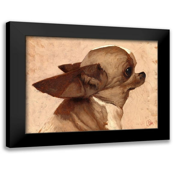 Fluharty, Thomas 14x12 Black Modern Framed Museum Art Print Titled - Profile-Chihuahua