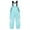 Sky Blue, variant on LNZGNM Snow Bibs Kids 8-12Y Insulated Waterproof Elatsic Waist Snowsuit Windproof Warm Skiing Cargo Pants Winter Ski Outfit with Zipper Pockets for Children for Cycling, Khaki, L