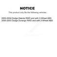 thumbnail image 2 of Transit Auto Ensemble de Roulement de Moyeu avant, Kit de Stabilisation de Barre de Oscillation pour Voiture Dodge Dakota Durango RWD avec 2 Roues ABS - Côté Gauche Droit (Conducteur Passager) K7T-104776, 2 of 11