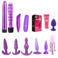 thumbnail image 1 of Juego de 13 piezas de juguetes combinados para adultos, kit de herramientas de masaje de silicona para el ano, 1 of 8