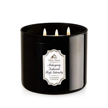 Bath Body Works White Barn 3 Wick Candle In Mahogany Teakwood