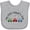 AC-Heather Grey, variant on Inktastic My First Fathers Day with Red, Blue, and Green Cars Boys or Girls Baby Bib
