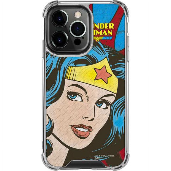 Skinit DC Comics Wonder Woman Vintage Profile iPhone 13 Pro Clear Case