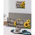thumbnail image 5 of Farm Sunflower Pillow Covers King Size 2 Pack, Positive Floral Vintage Brown Wooden Soft Bed Throw Pillowcases Breathable Cooling Long Lumbar Body Pillow Sham Cover for Bed Sofa 20''x36'', 5 of 7