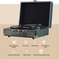 thumbnail image 4 of Tourne-Disque Rétro PORTABLE pour une Expérience d'Écoute Polyvalente Marron, 4 of 7