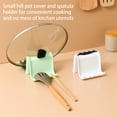 thumbnail image 2 of serony 1/2/3 Pot Pan Lid Stand Kitchen Countertop Cooking Spatula Brush Rack Household Washable Organizer Rest Storage Holder Yellow 1 Pc, 2 of 6