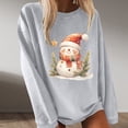 thumbnail image 2 of Futezty Christmas Sweatshirts for Women Novelty Funny Santa Xmas Tree Graphic Pullover Tops Loose Casual Fleece Shirts, 2 of 4