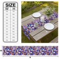 thumbnail image 3 of Purple Blue Leaves Table Runner Stained Glass Botanical Leaf Branches Tablerunners 13 x 70 Inch, Table Decorations Tabletop Scarf for Summer Gathering Holiday Farmhouse Kitchen Dining Decor, 3 of 8
