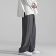 thumbnail image 5 of Pantalones de seda de hielo para hombre, nuevo estilo, holgados, drapeados, pierna recta, pantalones de chándal informales de pierna ancha, pantalones de moda para hombre, 5 of 5