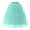 Mint Green, variant on Bovxnpu Plus Size Skirts For Women, Women's High Waist A-Line Skirt Flared Midi Skirt, Womens Pleated Gauze Knee Length Skirt Adult Dancing Skirt Free Size