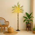 thumbnail image 4 of Artificial Palm Tree with Lights 6ft 300 LED Fairy Lights, Lighted Palm Tree In for Indoor Outside Home Room Patio Pool Decoration, Holiday Summer Decoration, 4 of 8