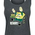 thumbnail image 3 of SpongeBob SquarePants - Bikini Bottom Beware - Women's Racerback Tank Top, 3 of 6