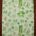thumbnail image 2 of Cotton Print Table Runner Floral Quilting Pattern Flowers Hearts and Butterfly Green, 2 of 3
