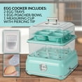 Nostalgia CLEC14AQ Classic Retro 14Capacity Egg Cooker, Aqua