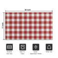 thumbnail image 5 of Red and White Plaid Pattern Door Rugs,Washable Non Slip Door Mats Indoor,Decorative Door Mats,Entry Mat Indoor for Entrance,Bedroom,Kitchen,Bathroom,17"x30", 5 of 6