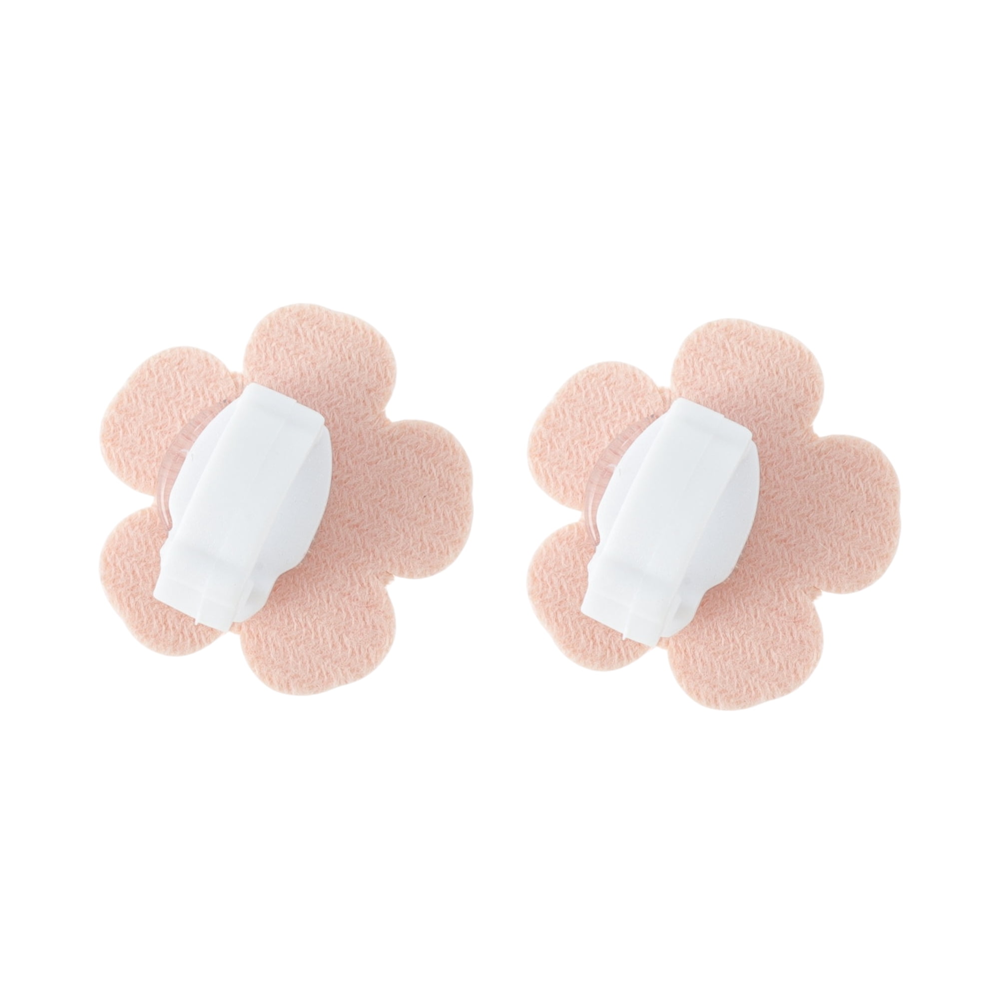 Unique Bargains Faux Leather Flower Shoelace Charms 1 Pair Light Pink