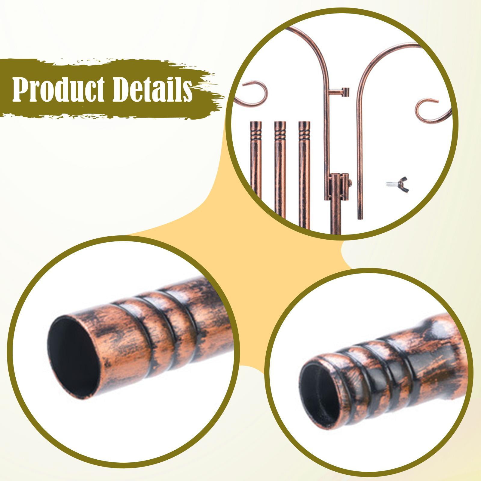Bird Feeder Pole Hanging Plant Stand Shepherds Hooks Waterproof Iron for Garden Party Wedding Ceremony Decoration