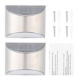 thumbnail image 4 of Stainless Steel Solar Fence Security Lights LightControl Step Wall Lamp for Outdoor Use, 4 of 9