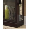 thumbnail image 4 of Slim Hardwood Side Entry Curio Cabinet in Cherry Brown by Pulaski Furniture, 4 of 7