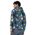 thumbnail image 4 of Honeii Different Cats Christmas Print Hoodies for Men, Pullover & Full Zip, Breathable Zip up Hoodie, Sweatshirt-Large, 4 of 5