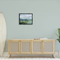 thumbnail image 2 of Modern Brushed Cloudy Landscape Landscape Painting Jet Black Framed Art Print Wall Art, 2 of 6