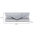thumbnail image 2 of Sac Pochette à Paillettes pour Femmes Dames Soirée Mariage Fête Pochette Portefeuille Sac, 2 of 5
